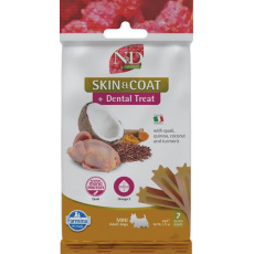 Pamlsok Farmina Quinoa Dog Skin Coat Quail Adult Mini 60g