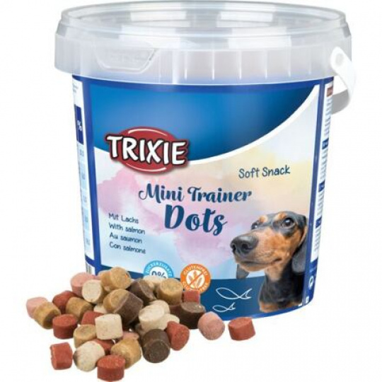 Soft Snack Mini Trainer Dots, miniválečky s lososem, 500g kyblík