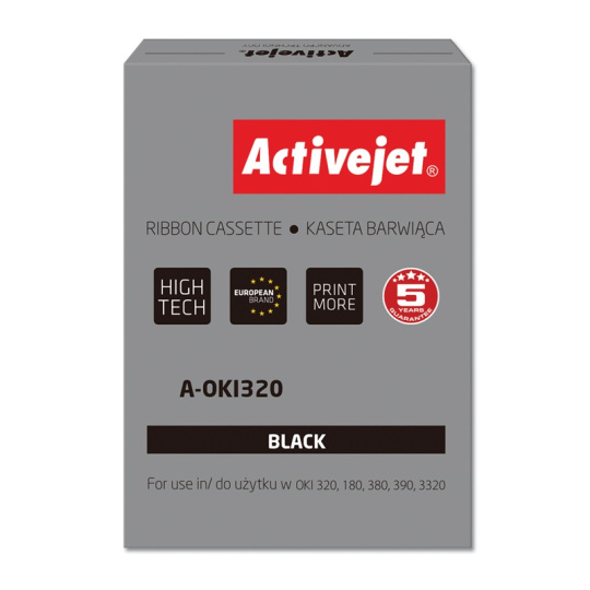 Activejet páska A-OKI320 (náhrada OKI 9002303; 3000000 znaků; Supreme; černá) 100 kusů