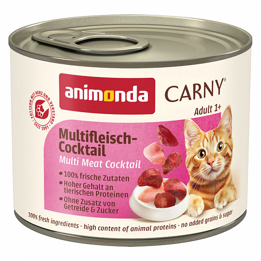 Animonda mačka CARNY konz. Adult mäsový koktail 200g