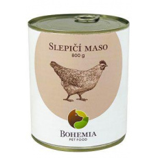 BOHEMIA MASO Slepičí ve vlastní šťávě 800g BOHEMIA MASO Slepičí ve vlastní šťávě 800g