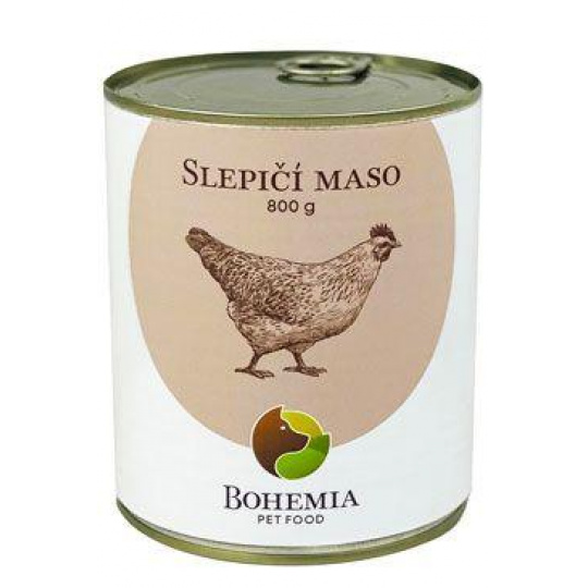 BOHEMIA MASO Slepičí ve vlastní šťávě 800g