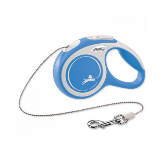 Vodítko FLEXI Comfort New M lanko 5m/20kg modrá