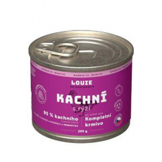 Louie Dog konz. Kachní s rýží a prebiotiky 200g