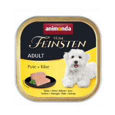 ANIMONDA Vom Feinsten Adult Turkey with cheese - mokré krmivo pro psy - 150g