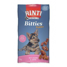 Rinti Dog Extra Bits Puppy pochoutka kuře+kachna 75g Rinti Dog Extra Bits Puppy pochoutka kuře+kachna 75g