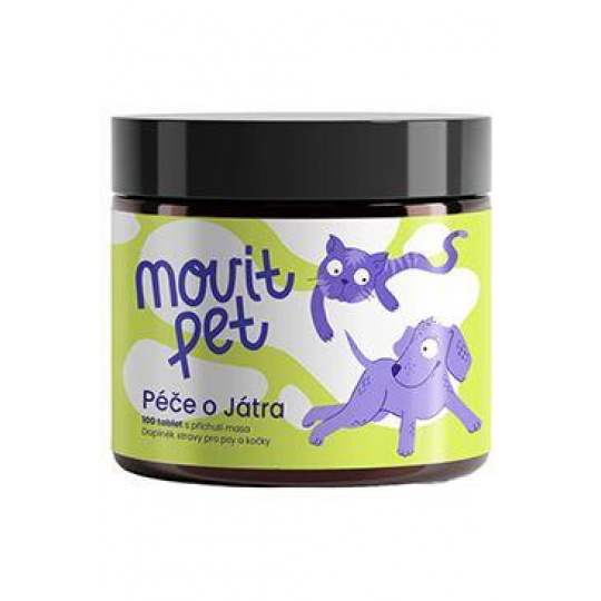 MOVit PET Péče o játra, s příchutí masa 100tbl