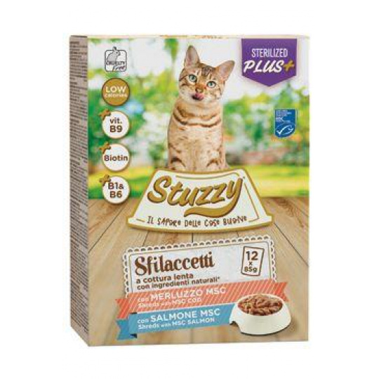 Stuzzy Cat kapsa Adult Sterilised rybí 12x85g