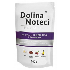 DOLINA NOTECI Premium Rich in rabbit with cranberries - Mokré krmivo pro psy - 500 g