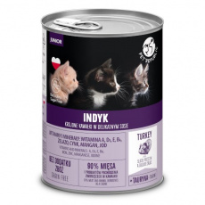 PET REPUBLIC Junior Turkey - mokré krmivo pro kočky - 400g