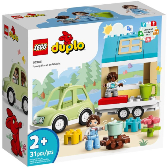 LEGO DUPLO 10986 RODINNÝ DŮM NA KOLEČKÁCH