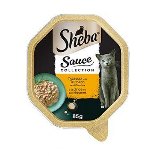 Sheba vanička Sauce Collection s krůtím a zeleninou85g