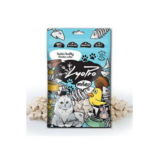 Lyopro Cat poch. mrazem sušené Kuřecí kostky 50g