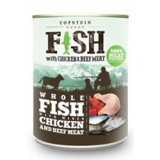 Topstein Ryba s kuracím a hovädzím mäsom 800 g Topstein Ryba s kuracím a hovädzím mäsom 800 g