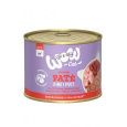 WOW Cat konz. Adult Paté hovězí s krocanem 200g