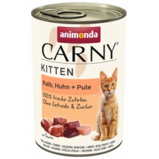 ANIMONDA Carny Kitten Veal Chicken Turkey - mokré krmivo pro kočky - 400g