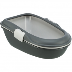 WC BERTO - dvojitá nádoba se sítem 59x39x22 cm,  - tmavě šedá/ sv.šedá