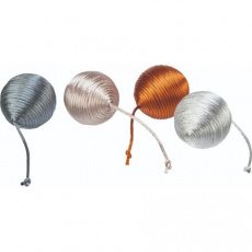 Chrastící metalický míček 4,6 cm, polyester Chrastící metalický míček 4,6 cm, polyester