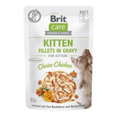 Brit Care Cat Fillets in Gravy Kitten Choi.Chicken 85g Brit Care Cat Fillets in Gravy Kitten Choi.Chicken 85g
