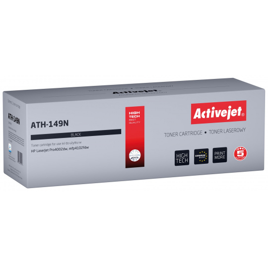 Activejet Toner ATH-149N pro tiskárny HP; Náhradní toner HP 149A W1490A; Supreme; 2900 stran; černý