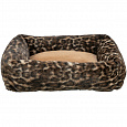 SOFT Edition pelech LEO s okrajom, hnedá/leopardia