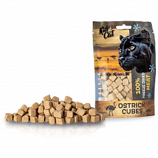 KIDCAT SUPER PREMIUM 100% freeze dried OSTRICH CUBES - pštrosie mäso sušené mrazom, 25 g