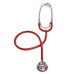 Fonendoskop CVET dvoukomorový 1-hadičkový červený