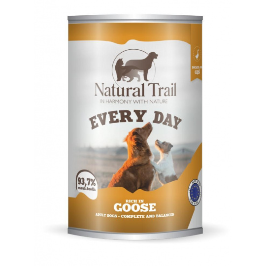 NATURAL TRAIL Every Day Rich in goose - vlhké krmivo pro psy - 400g