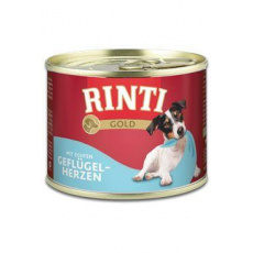 Rinti Dog Gold konzerva drůbeží srdíčka 185g Rinti Dog Gold konzerva drůbeží srdíčka 185g
