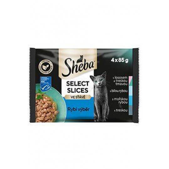 Sheba kapsa Select Slices rybí výběr 4x85g