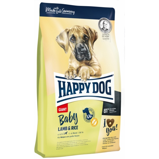 Happy Dog BABY GIANT Jehněčí & Rýže 15kg + DOPRAVA ZDARMA