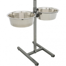Psí bar, výška 60cm, 2x miska 4,5l/29cm Psí bar, výška 60cm, 2x miska 4,5l/29cm