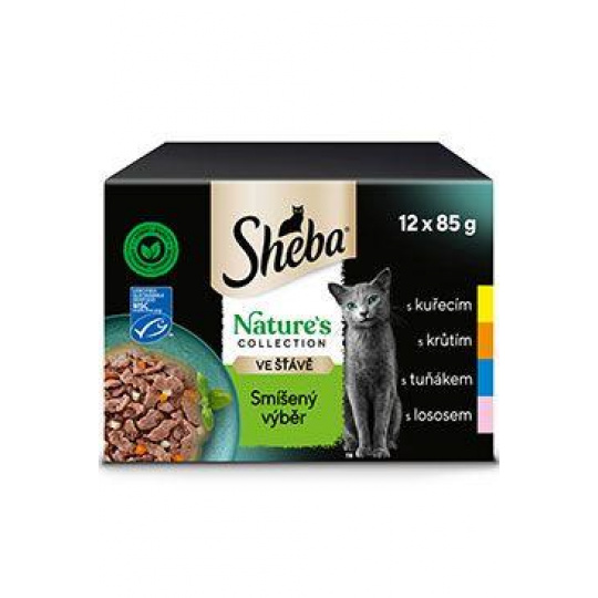 Sheba kapsa Nature's Collection mix výběr 12x85g