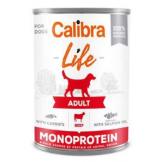 Calibra Dog Life konz.Adult Beef with carrots 400g Calibra Dog Life konz.Adult Beef with carrots 400g
