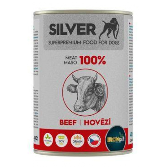 IRONpet Silver Dog konz. Beef 400g