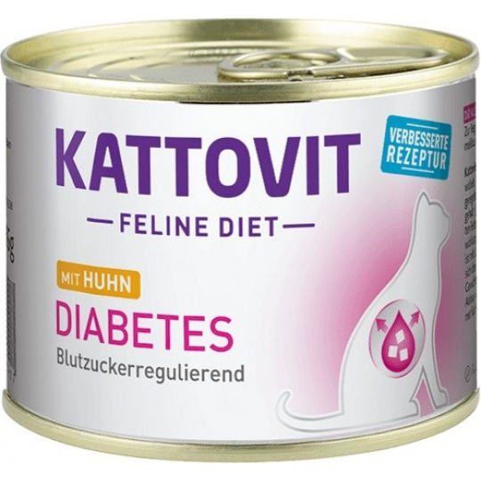 KATTOVIT Feline Diet Diabetes - mokré krmivo pro kočky - 185g