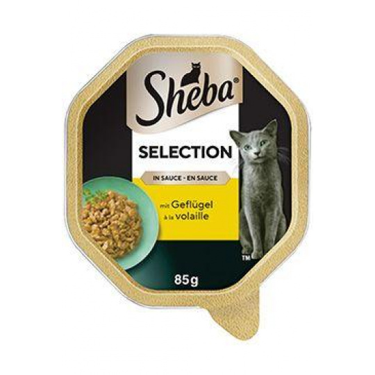 Sheba vanička Selection s drůbežím 85g