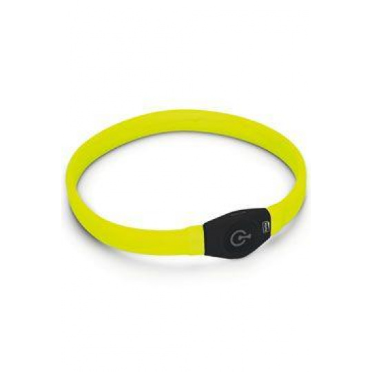 Obojek USB Visio Light LED nabíjecí 65cm žlutý KAR Obojek USB Visio Light LED nabíjecí 65cm žlutý KAR