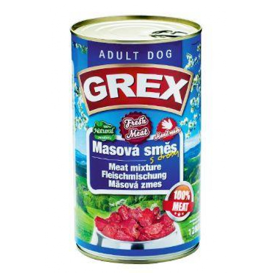 GRAND Dog konz. Grex Adult masová směs 1280g