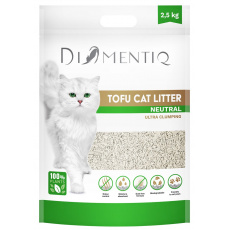 DIAMENTIQ Tofu Neutral Ultra clumping - rostlinné stelivo - 2,5 kg