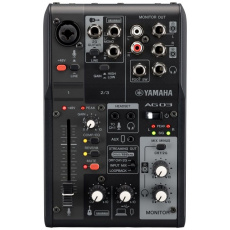 Yamaha AG03 MK2 - Tříkanálový mixážní pult pro živé vysílání s USB audio rozhraním, černý