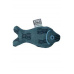 Hračka pes 4Elements Plush Fish modrá Kiwi