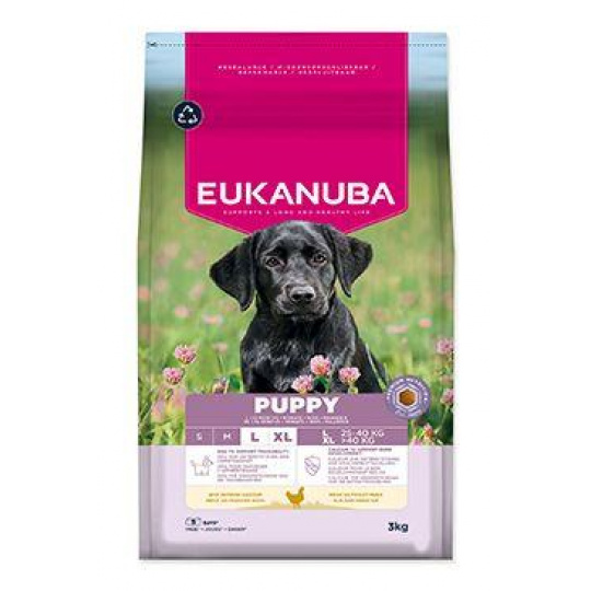 Eukanuba Dog Puppy Large rich in fresh Chicken 3kg Eukanuba Dog Puppy Large rich in fresh Chicken 3kg