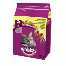 ‎Whiskas 5900951259470 suché krmivo pro kočky 800 g Senior Kuřecí maso, Zeleninová