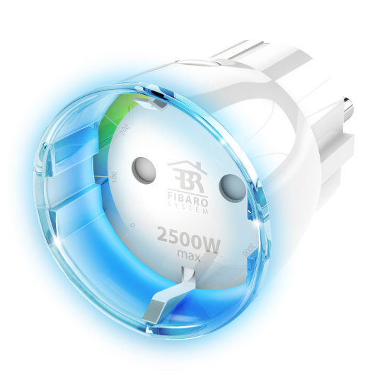 Fibaro FIBEFGWPF-102-5 zásuvkový adaptér Typ F Bílá