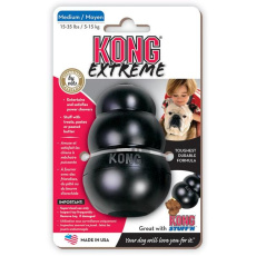 Hračka Kong Dog Extreme Granát čierny, guma prírodná, M 5 - 15 kg