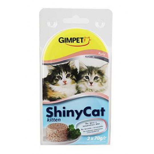 Gimpet ShinyCat Kitten konz. kuře 2x70g Gimpet ShinyCat Kitten konz. kuře 2x70g