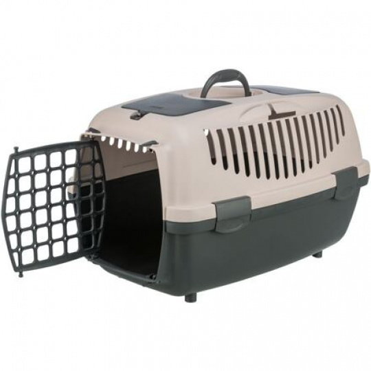 Transportní box CAPRI II, XS-S: 37x34x55cm (max. 8kg), tmavě šedá/tělová