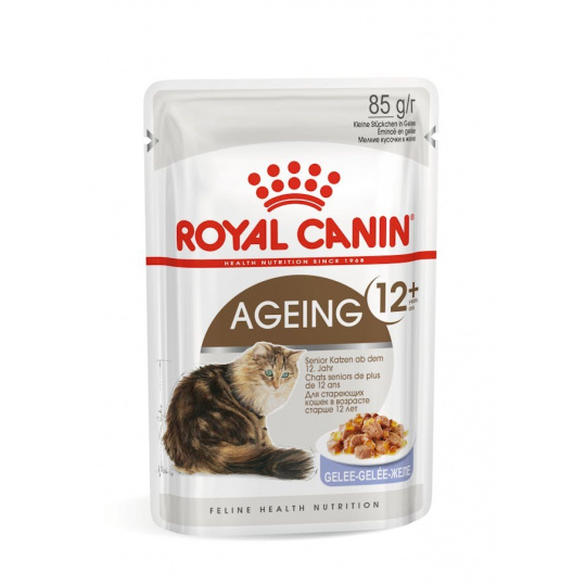 ROYAL CANIN FHN Ageing 12+ v želé - vlhké krmivo pro kočky - 12X85g