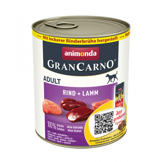 GRANCARNO Adult - hovězí, jehněčí 800g GRANCARNO Adult - hovězí, jehněčí 800g